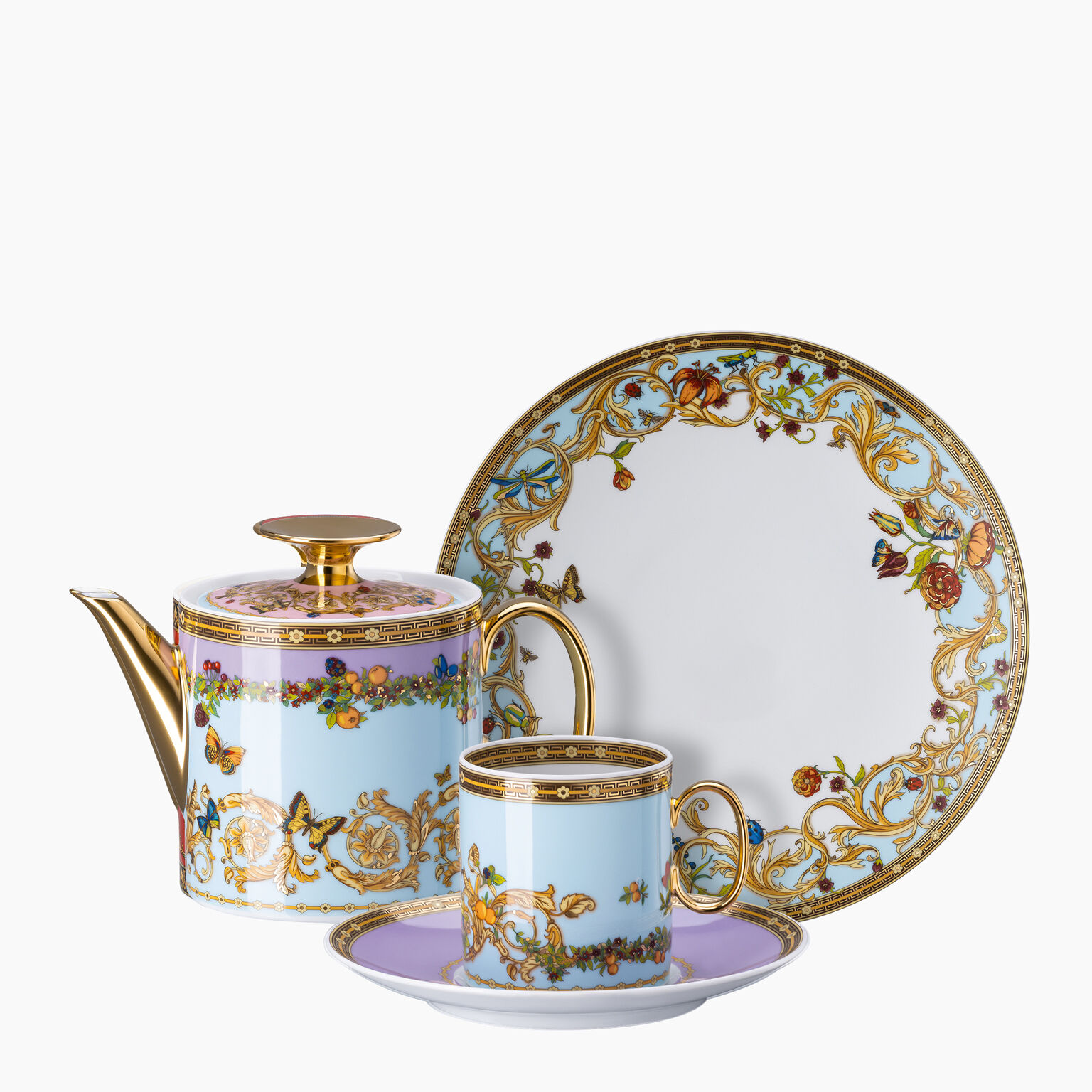 Le Jardin De Versace Dinner Plate in Multicoloured - Versace Home