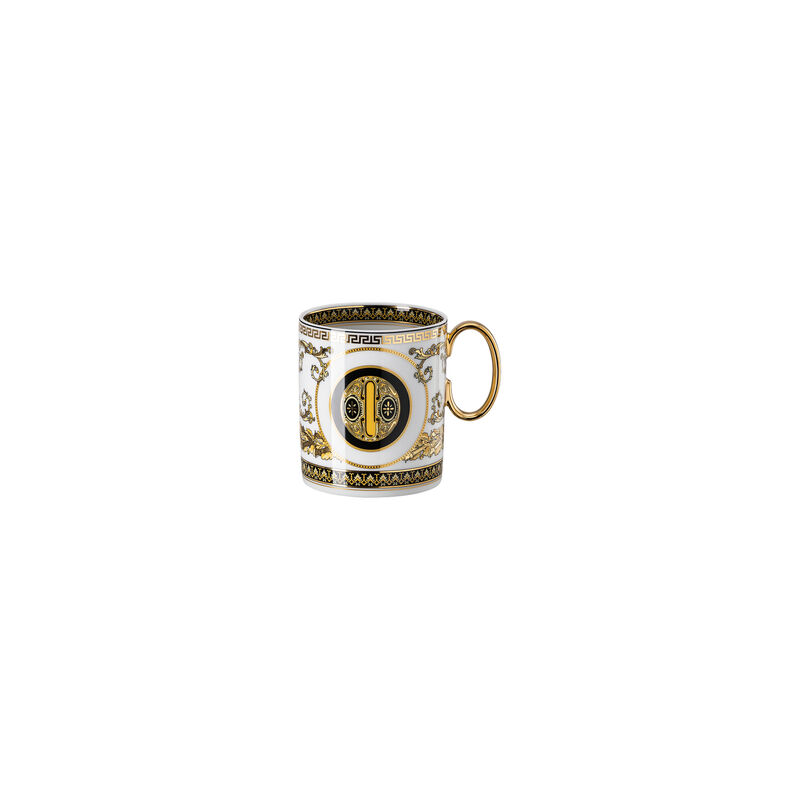 Mug With Handle Virtus Alphabet O Virtus Alphabet Versace
